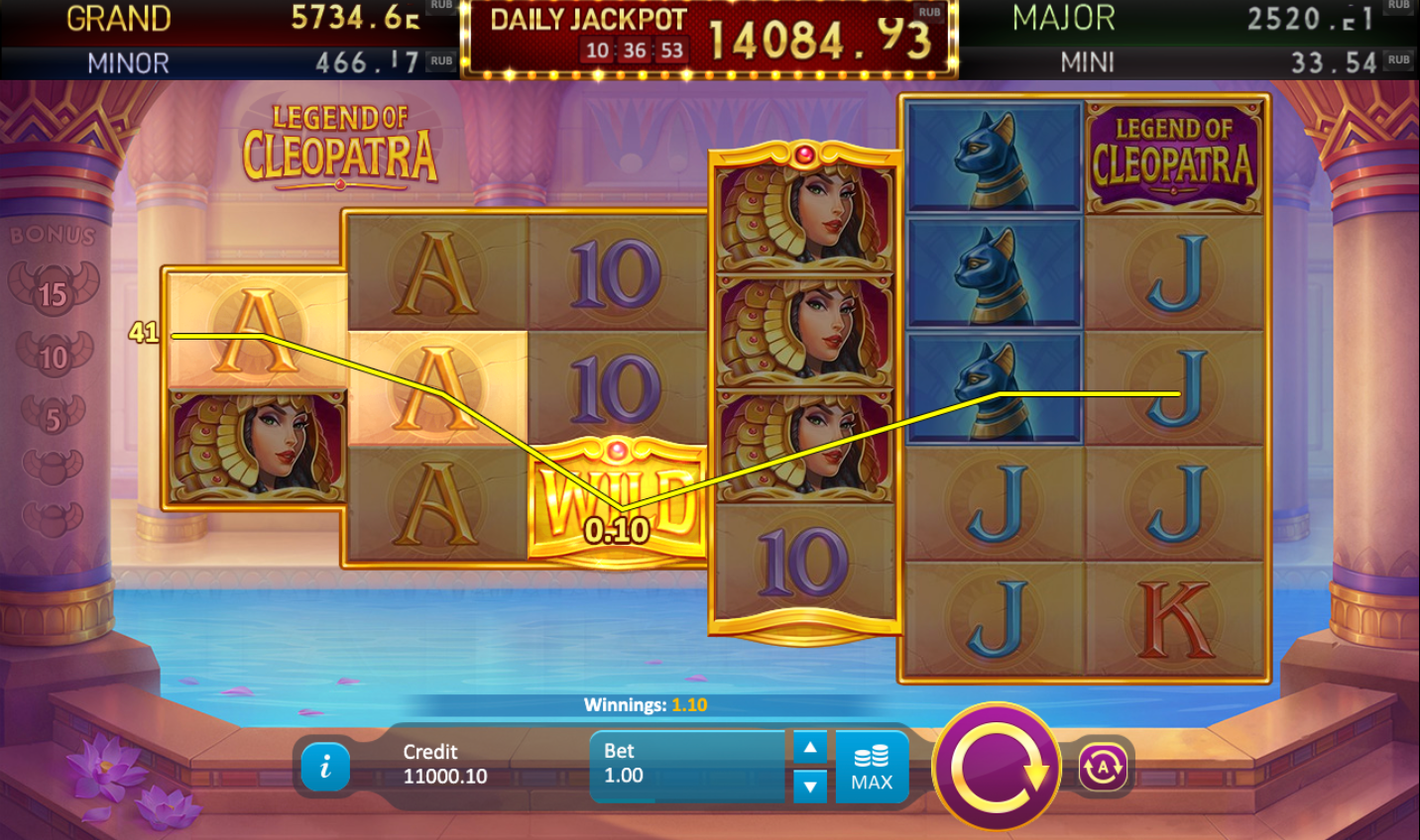 cleopatra online sloturi